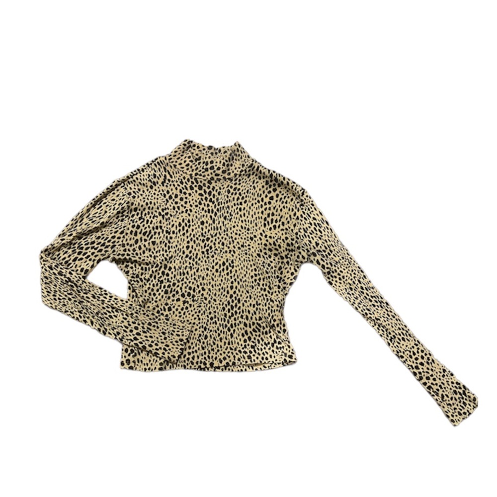 Brandy Melville Cheetah Print Mock Neck